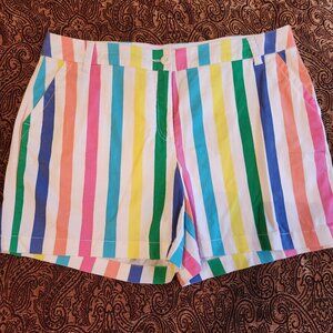 CROWN & IVY STRIPED SHORTS